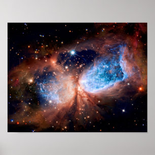 S106 Sternentstehungsregion - NASA Hubble-Weltraum Poster
