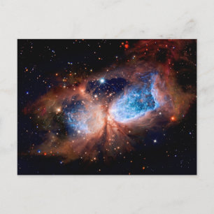 S106 Sternentstehungsregion - NASA Hubble-Weltraum Postkarte