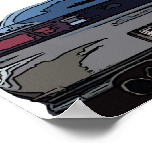 S14 Hintere Plakette Poster (Ecke)