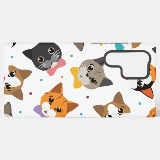 S23 Gehäuse mit meinen hübschen Katzen 🐾 Gehäuse Samsung Galaxy Hülle (Rückseite (Horizontal))