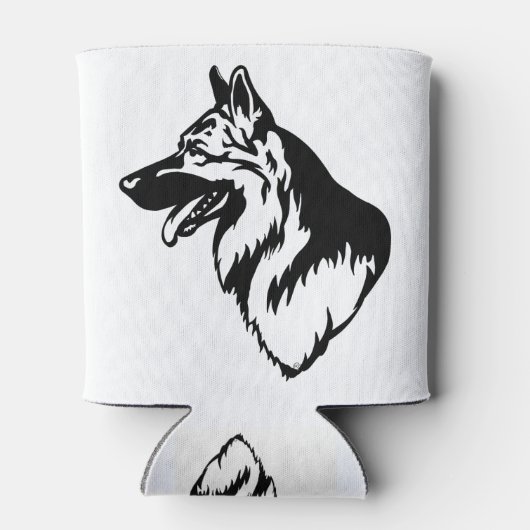 s27 German Shepherd Head Dosenkühler (Rückseite)