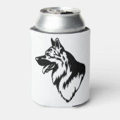 s27 German Shepherd Head Dosenkühler (Kanne Rückseite)