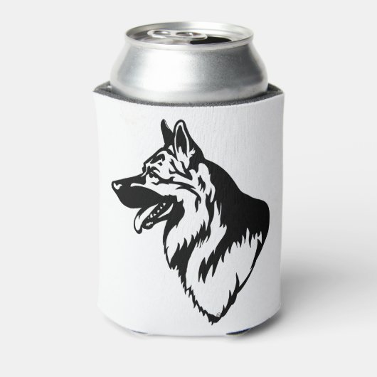 s27 German Shepherd Head Dosenkühler (Kanne Rückseite)