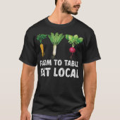 S2-Farm an den Tisch ernähren sich von lokalem lan T-Shirt (Vorderseite)