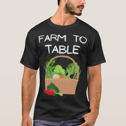 S2-Farm an den Tisch ernähren sich von lokalem lan T-Shirt (Vorderseite)