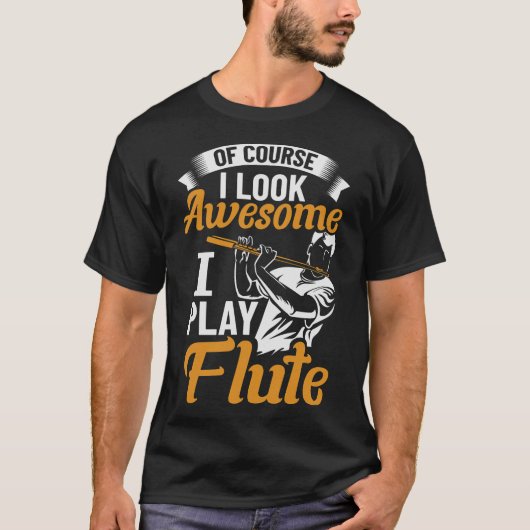 S2 Flute Player Flutist Flutist (250) T-Shirt (Vorderseite)