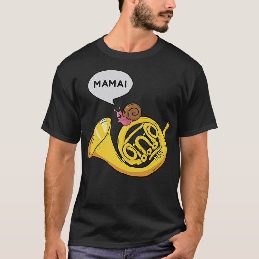 S2 Französisches Horn (197) T-Shirt (Vorderseite)