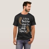 S2 Line Dancing Line Dance Line Dancer (59) T-Shirt (Vorne ganz)