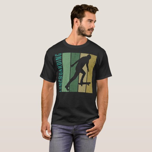 S2 Longboarding Longboard Longboarder (143) T-Shirt (Vorne ganz)