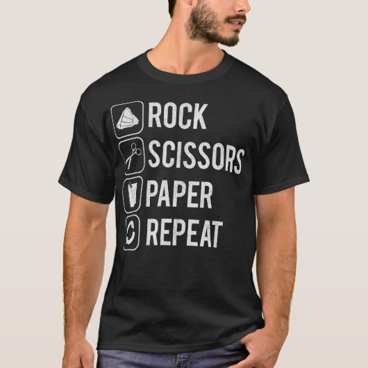 S2 Schere Stein Papier (101) T-Shirt (Vorderseite)