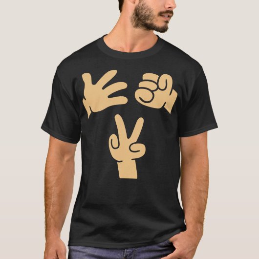 S2 Schere Stein Papier (103) T-Shirt (Vorderseite)