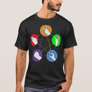 S2 Schere Stein Papier (26) T-Shirt
