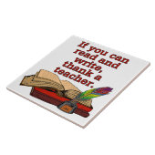 s31 Wenn Sie lesen und schreiben können Dankeschön Fliese (Seite)