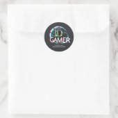 S3D Gamer Runder Aufkleber (Tasche)