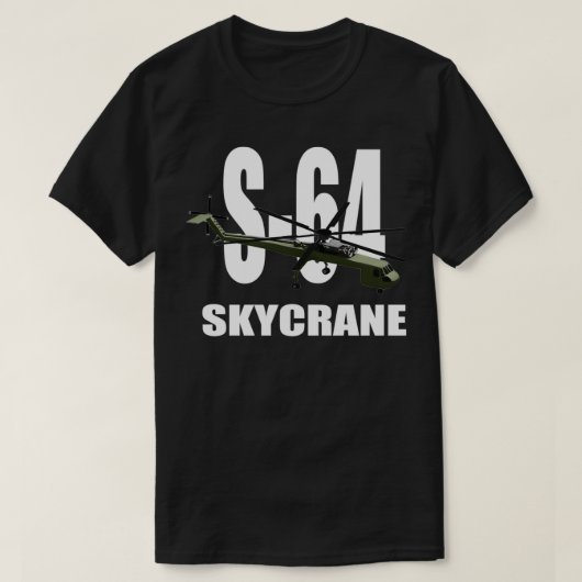 S64 Skycrane Hubschrauber T-Shirt (Design vorne)