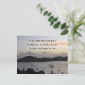 S. 33:22 Möge deine unfehlbare Liebe bei uns sein  Postkarte (Stehend Vorderseite)