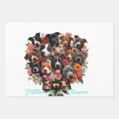 S/3 Pit Bull Geschenkblätter Geschenkpapier Set (Vorderseite 2)