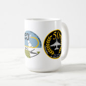 S-3-VIKING ERSTER FLUG 50. KAFFEETASSE (VorderseiteRechts)
