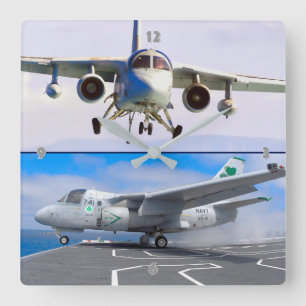 S-3-VIKING QUADRATISCHE WANDUHR