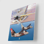 S-3-VIKING QUADRATISCHE WANDUHR (Winkel)