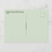 S. Agatha und Christina (Detail; M 070) Postkarte (Rückseite)