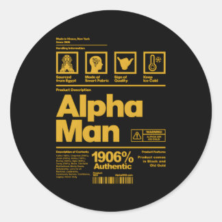 S Alpha African 1906 Bruderschaft Information Desc Runder Aufkleber