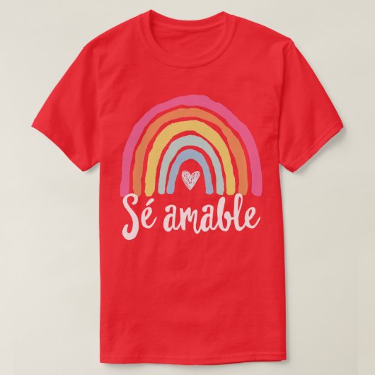 S amabel Spanisch zweisprachige Lehrerin be Kind B T-Shirt (Design vorne)