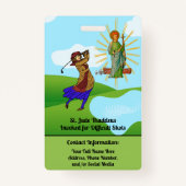 S. Andrew & Jude mit 2 weiblichen Golfern Ausweis (Rückseite)