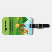 S. Andrew & Jude mit 2 weiblichen Golfern Gepäckanhänger (Vorderseite horizontal)