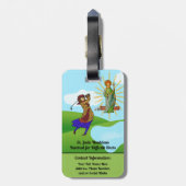 S. Andrew & Jude mit 2 weiblichen Golfern Gepäckanhänger (Rückseite vertikal)