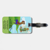 S. Andrew & Jude mit 2 weiblichen Golfern Gepäckanhänger (Rückseite horizontal)