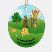 S. Andrew & Jude mit 2 weiblichen Golfern Keramik Ornament (Links)
