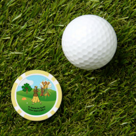 S. Andrew & Jude mit 2 weiblichen Golfern Pokerchips