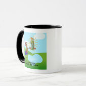 S. Andrew & Jude mit 2 weiblichen Golfern Tasse (Vorderseite Links)