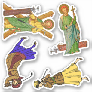 S. Andrew & Jude und 2 Golferinnen Vintag Aufkleber