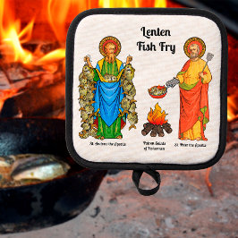 S. Andrew & Peter's Fish Fry Cookout (Schlicht) Topflappen