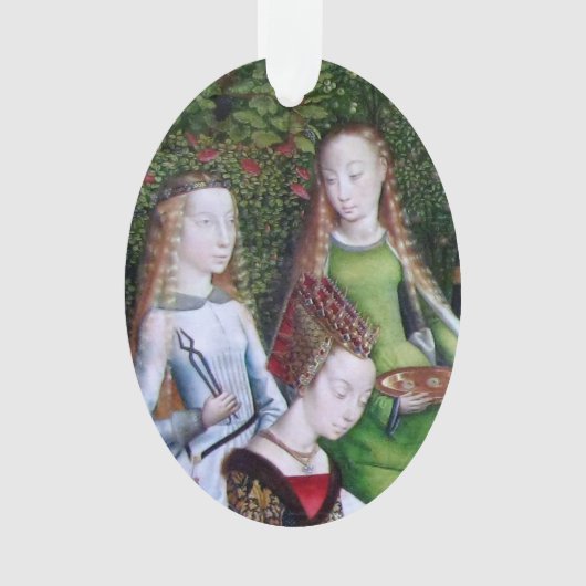 S. Apollonia und Lucy (mit St. Ursula) Acryl Ornament (Vorderseite)