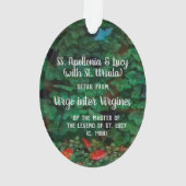 S. Apollonia und Lucy (mit St. Ursula) Acryl Ornament (Rückseite)