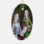 S. Apollonia und Lucy (mit St. Ursula) Keramik Ornament (Rechts)