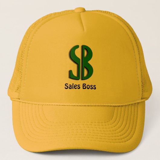 'S' 'B' Dollar Sign Trucker Hat Truckerkappe (Vorderseite)