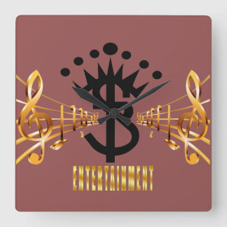 S.B. HNO. Quadratische Wanduhr