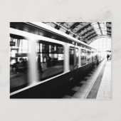 S-Bahn Berlin Schwarz Weiß Fotografie Postkarte (Vorderseite)