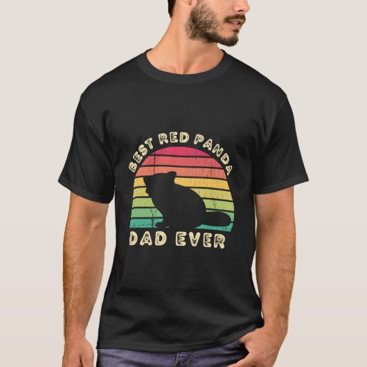 S Best Red Panda Dad Ever Father'S Day T-Shirt (Vorderseite)