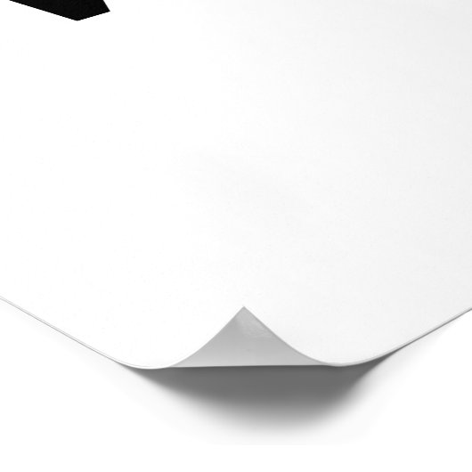 S botanical monogram. Letter initial with peonies Poster (Ecke)