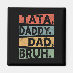 S Brust Daddy Dad Bruh Vatertag Vintage Lustig Magnet
