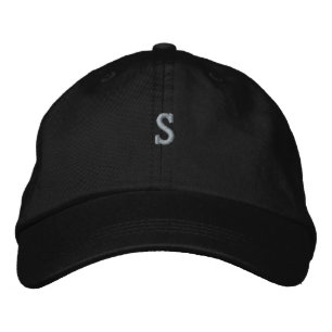 S-Buchstabe Monogramm Logo Stickerei Mütze Bestickte Baseballkappe