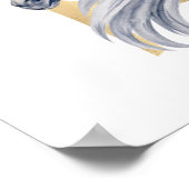 S Buchstabe personalisierte Bezeichnung Monogramm  Poster (Ecke)