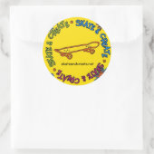 S&C Logo-Aufkleber Runder Aufkleber (Tasche)
