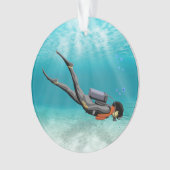 S.C.U.B.A. Taucher Ornament (Vorderseite)