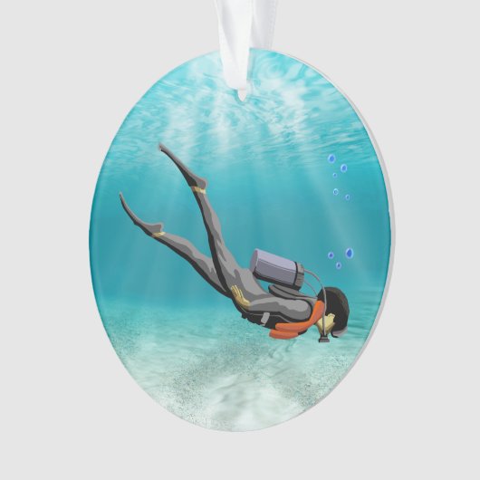 S.C.U.B.A. Taucher Ornament (Vorderseite)